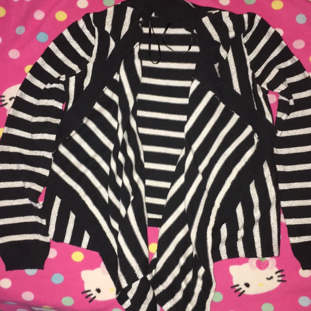 Black and Sliver DKNY sparkle Sweater